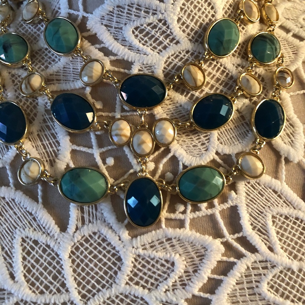 Multi Colored Stone Necklace - image 3